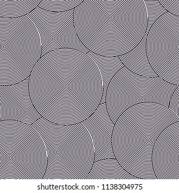 Seamless spirals vector. Seamless Wallpaper For Fabric Or Wrapping Paper Design.