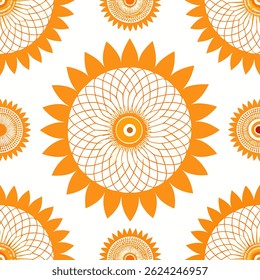 Fondo de textura geométrica de espirografía sin fisuras. Vector de fondo sin fisuras.