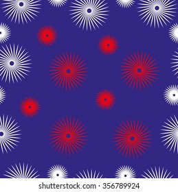 Seamless Spirograph Pattern. Vector