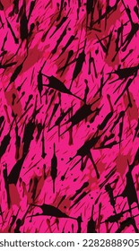 Seamless Splats Texture - Pink, black and red splats.