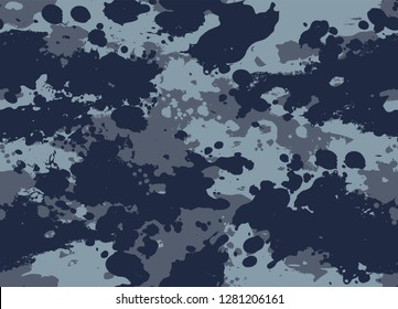 Seamless Splatter Camouflage Pattern