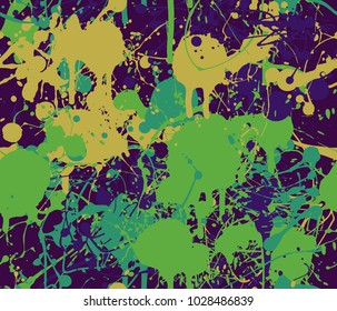 Seamless splatter paint background pattern