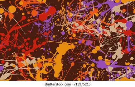 Seamless splatter paint background pattern