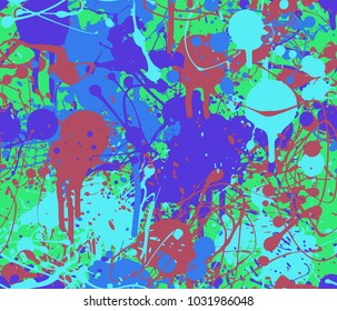 Seamless splatter paint pattern