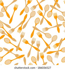 seamless spoons and forks