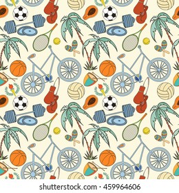 Seamless sport pattern 