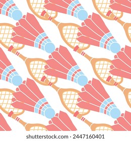 Seamless sport pattern. Background with sports icons. Doodle sport illustration