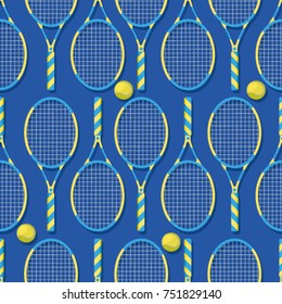 Seamless sport pattern. Sport printing design. Creative design of sport. Tennis background