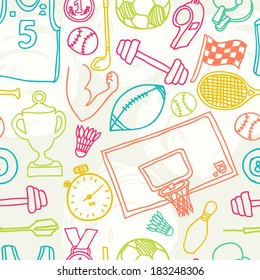 Seamless  sport pattern, vector illustration, port pattern, vector illustration,