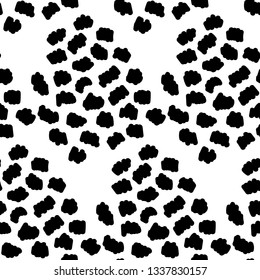 Seamless spot abstract black background. Modern Vector design