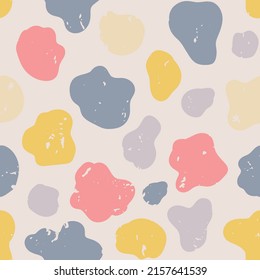 Patrón de puntos sin foco. Vector repite el fondo para tela colorida, papel, decoración interior. Colores vintage.