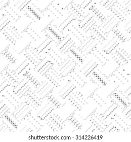 Seamless spotted grunge line texture. Polka dot vector illustration background