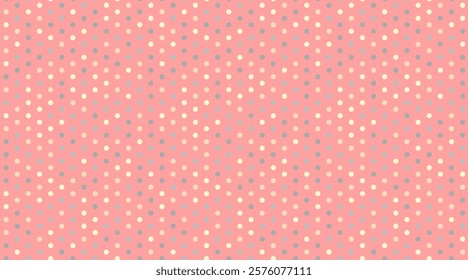 Seamless spotted pattern with abstract circles, perfect for textile prints, wallpaper, or creative geometric posters. Trendy polka dot design for modern backgrounds.