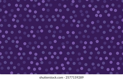 Seamless spotted pattern with abstract circles, perfect for textile prints, wallpaper, or creative geometric posters. Trendy polka dot design for modern backgrounds.