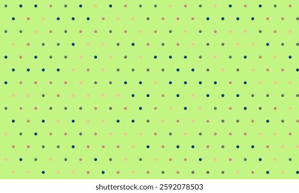 Seamless spotted pattern with colorful round shapes, ideal for abstract backgrounds, wallpaper, or textile prints with a geometric touch.
