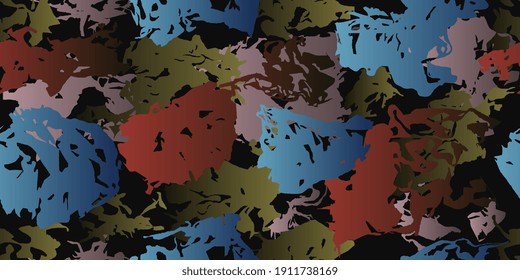 Seamless spotted texture. Ragged uneven camouflage surface. Seamless background. Vector illustration eps-10