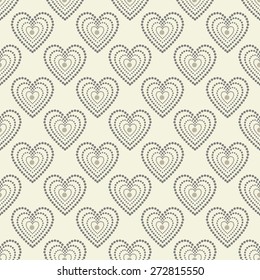 seamless spotty pattern with hearts