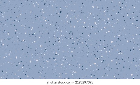 Seamless spray speckle texture. Dirty grain background. Grunge splash repeated effect. Noise repeating pattern. Print distressed effect. Blue splattered particles, splashes, drops wallpaper. Vector