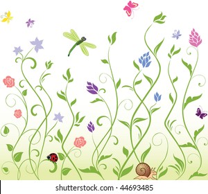 Seamless spring background