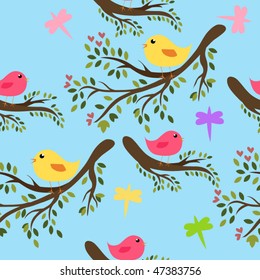 Seamless spring background