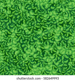 Seamless spring background with clover leaves for a festive design St. Patrick