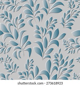 seamless spring background. leaf pattern. vector illustration