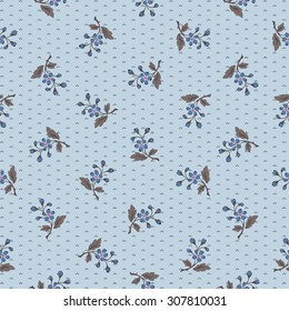 Seamless spring blossom flower pattern vector pattern