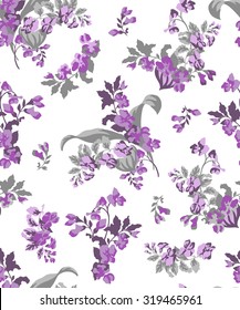 Seamless spring blossom flower pattern vector pattern