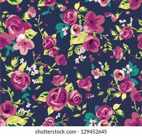 seamless spring cute tiny vintage floral ,flower pattern background