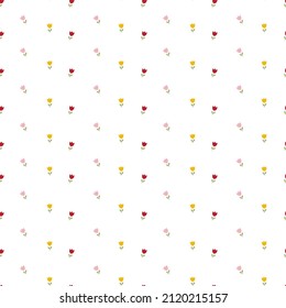 Seamless spring Easter pattern. Textile. Packing paper. Background.