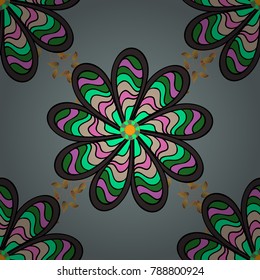 Seamless. Spring floral background with flowers. Vector cute pattern in small flower. Motley illustration. The elegant the template for fashion prints. Small colorful flowers.
