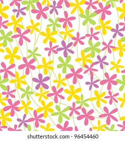 Seamless spring floral pattern