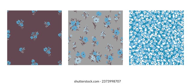 Seamless spring floral pattern with daisies