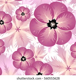 Seamless spring floral pattern. Natural background.