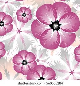 Seamless spring floral pattern. Natural background.