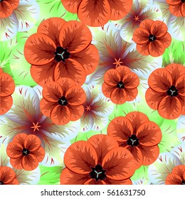 Seamless spring floral pattern. Natural background.