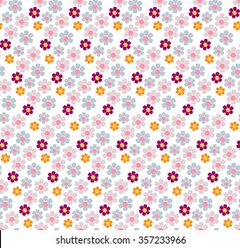 Seamless spring floral pattern in purple and lilac color mothers day for packaging and Wallpaper