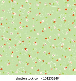 Seamless spring floral pattern. Vector background for invitation, greeting card, wallpaper and textile