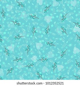 Seamless spring floral pattern. Vector background for invitation, greeting card, wallpaper and textile