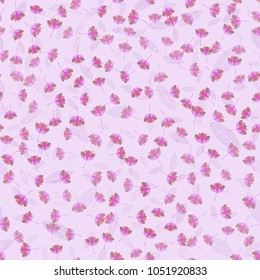 Seamless spring floral pattern. Vector background for invitation, greeting card, wallpaper and textile