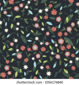Seamless spring floral pattern. Vector background for invitation, greeting card, wallpaper and textile