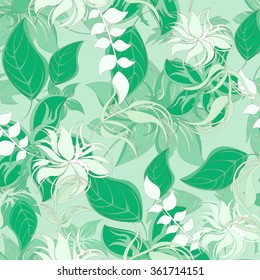 Seamless  spring flower illustration 