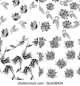 Seamless  spring flower illustration 