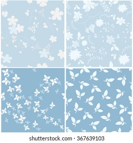 Seamless  spring flower illustration 
