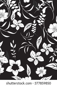 Seamless  spring flower illustration 