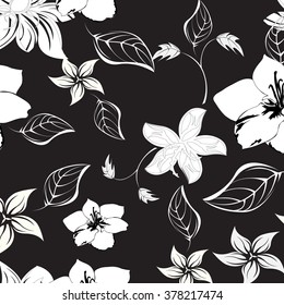 Seamless  spring flower illustration 
