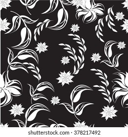 Seamless  spring flower illustration 