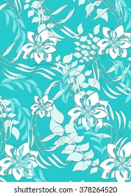 Seamless  spring flower illustration 