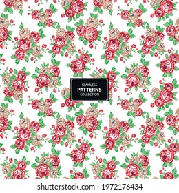 Seamless spring Flower Pattern Design