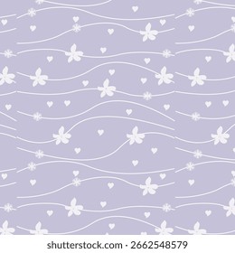 seamless spring flower pattern design 